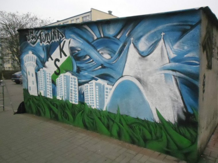 Graffiti na osiedlu Asnyka