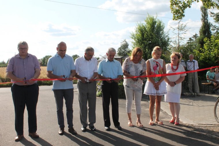 Uroczyste otwarcie drogi Małgów, Małgów – Kolonia w gminie Lisków/ fot. Gmina Lisków