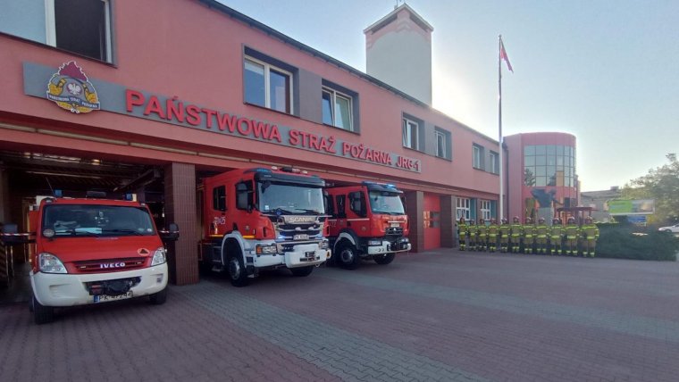 Na zdjęciu strażacy JRG 1 w Kaliszu