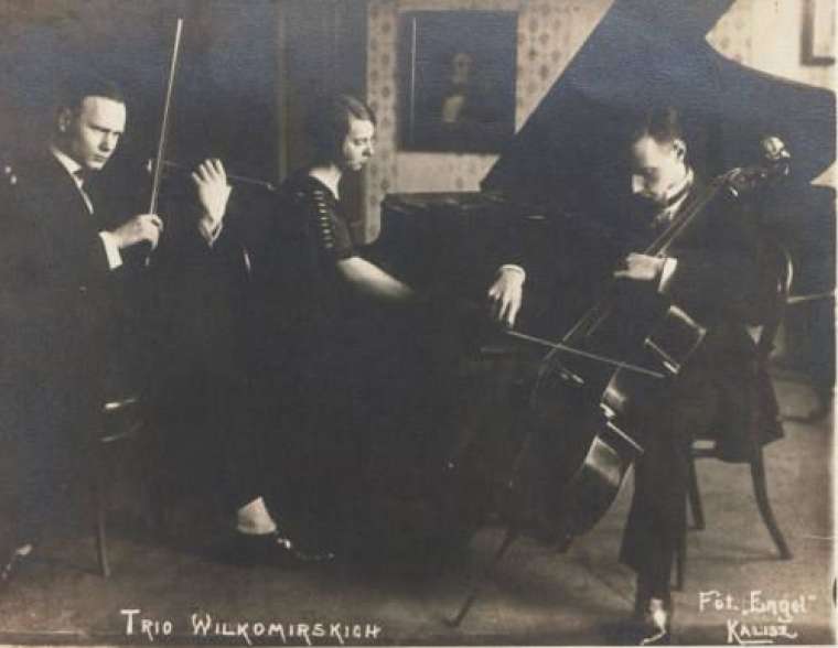 Trio Wiłkomirskich w Kaliszu ok. 1926 r.
