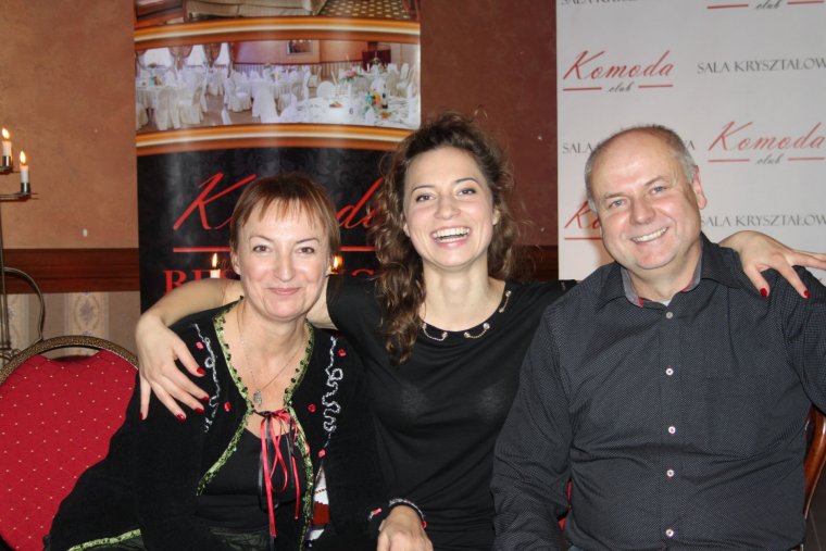 Anastazja Simińska z rodzicami