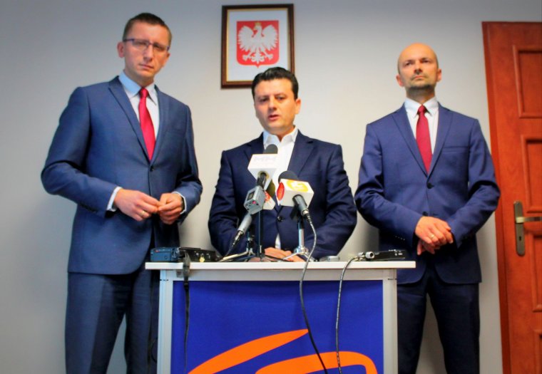 Od lewej: Dariusz Grodziński, Eskan Darwich i Sławomir Chrzanowski/fot. Błażej Krawczyk