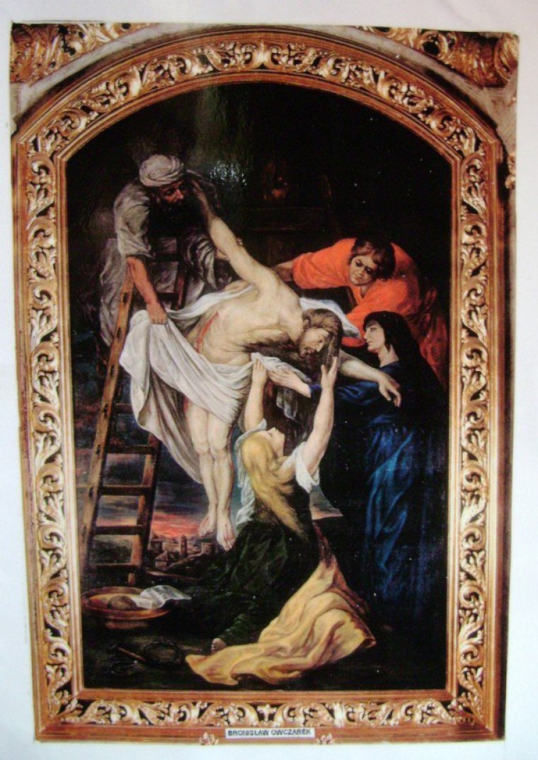 Kopia obrazu Rubensa, namalowana w 1977 r. przez kaliskiego malarza – Pana Bronisława Owczarka.