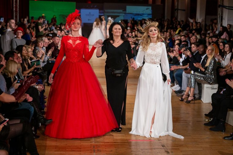 Elżbieta Dominiak  z pokazem Sukien Ślubnych w podczas Berlin Fashion Week, w berlińskiej Loewen Saal - styczeń 2019r.